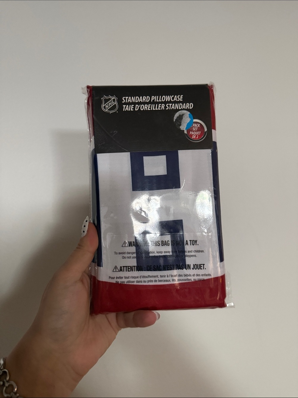 NHL Red, White & Blue Team Pillowcase